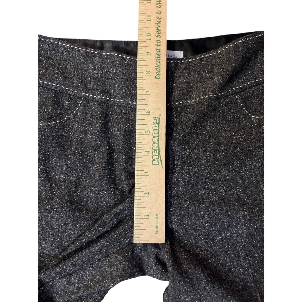 White House Black Market Womens 8 Used Black Gray Tweed Capri Pants - Picture 12 of 14